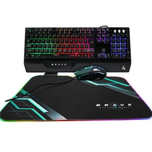 Teclado y mouse gaming Brave UNNO KB6784BK