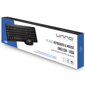 Teclado para PC con mouse UNNO KB6726BK