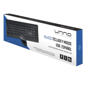 Teclado para PC con mouse UNNO KB6721BK